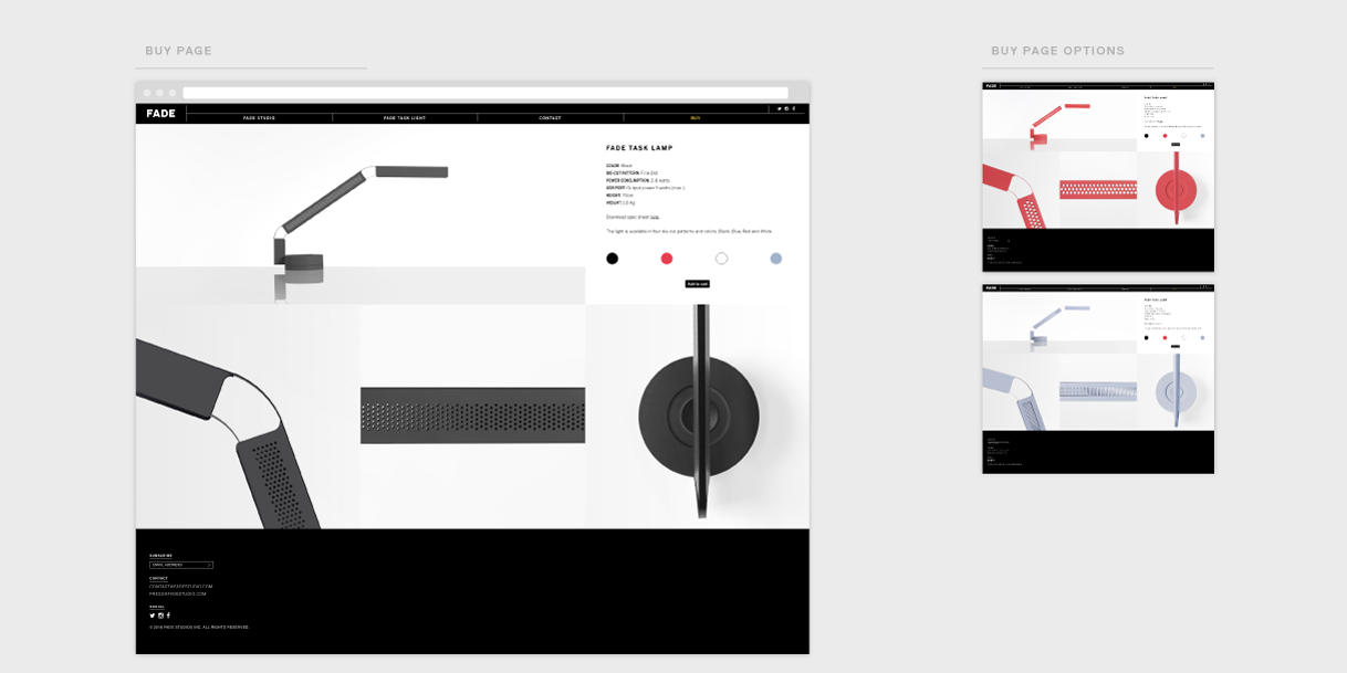 Fade Task Light designed by Box Clever