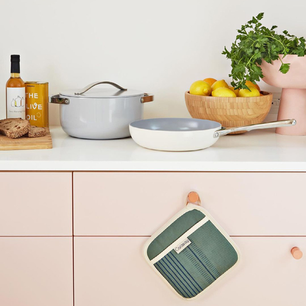 Caraway Cookware in the kitchen