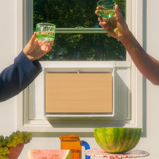 July Air Conditioner in a window