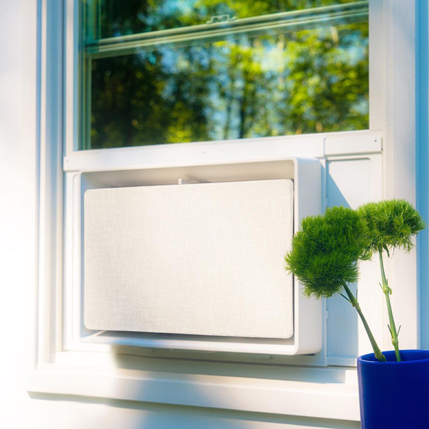 July Air Conditioner in a window