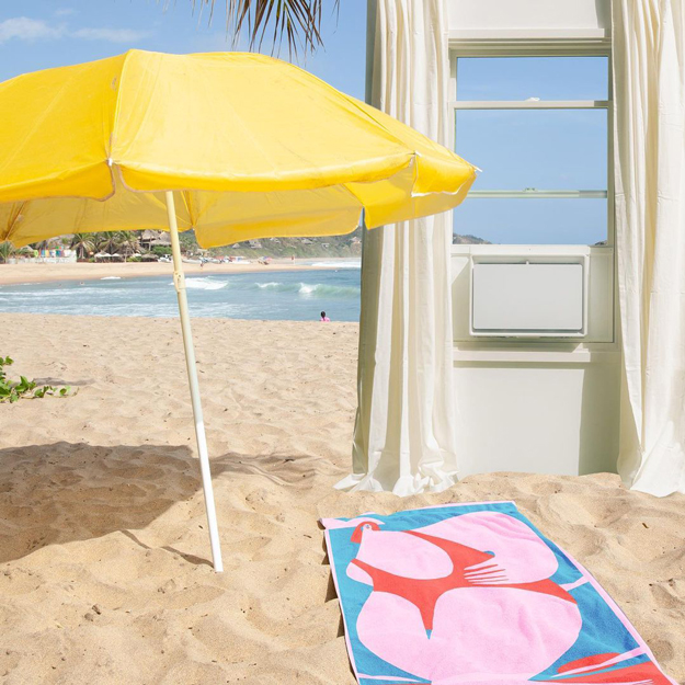 July Air Conditioner on the beach