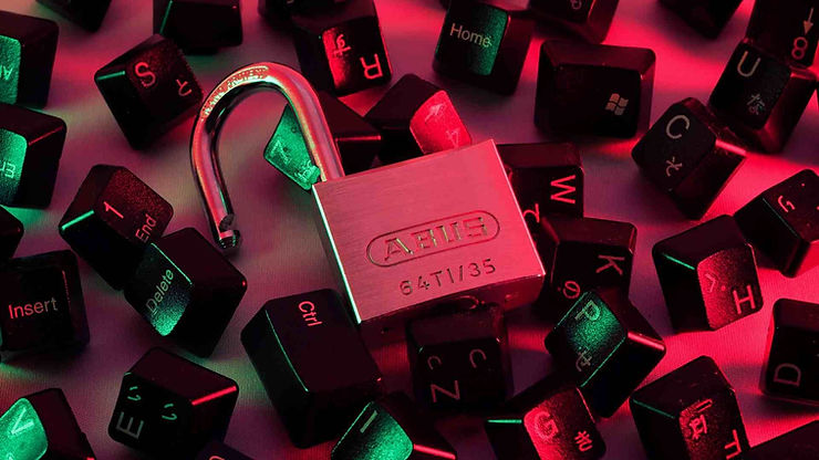 Padlock and computer keys