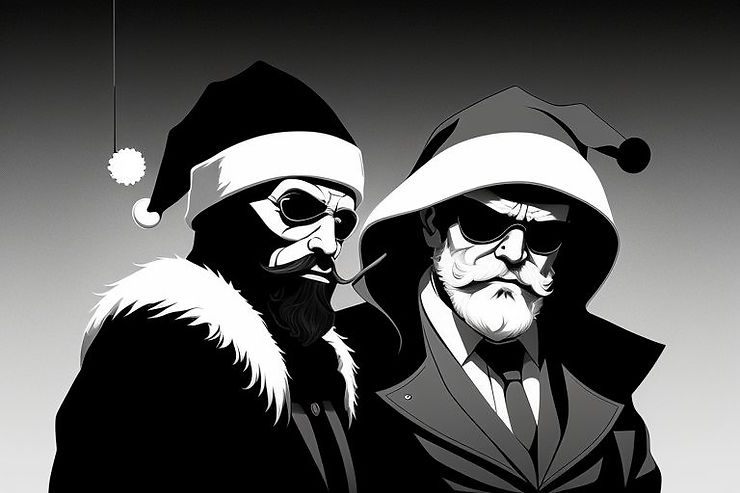 Bad Santa and friend
