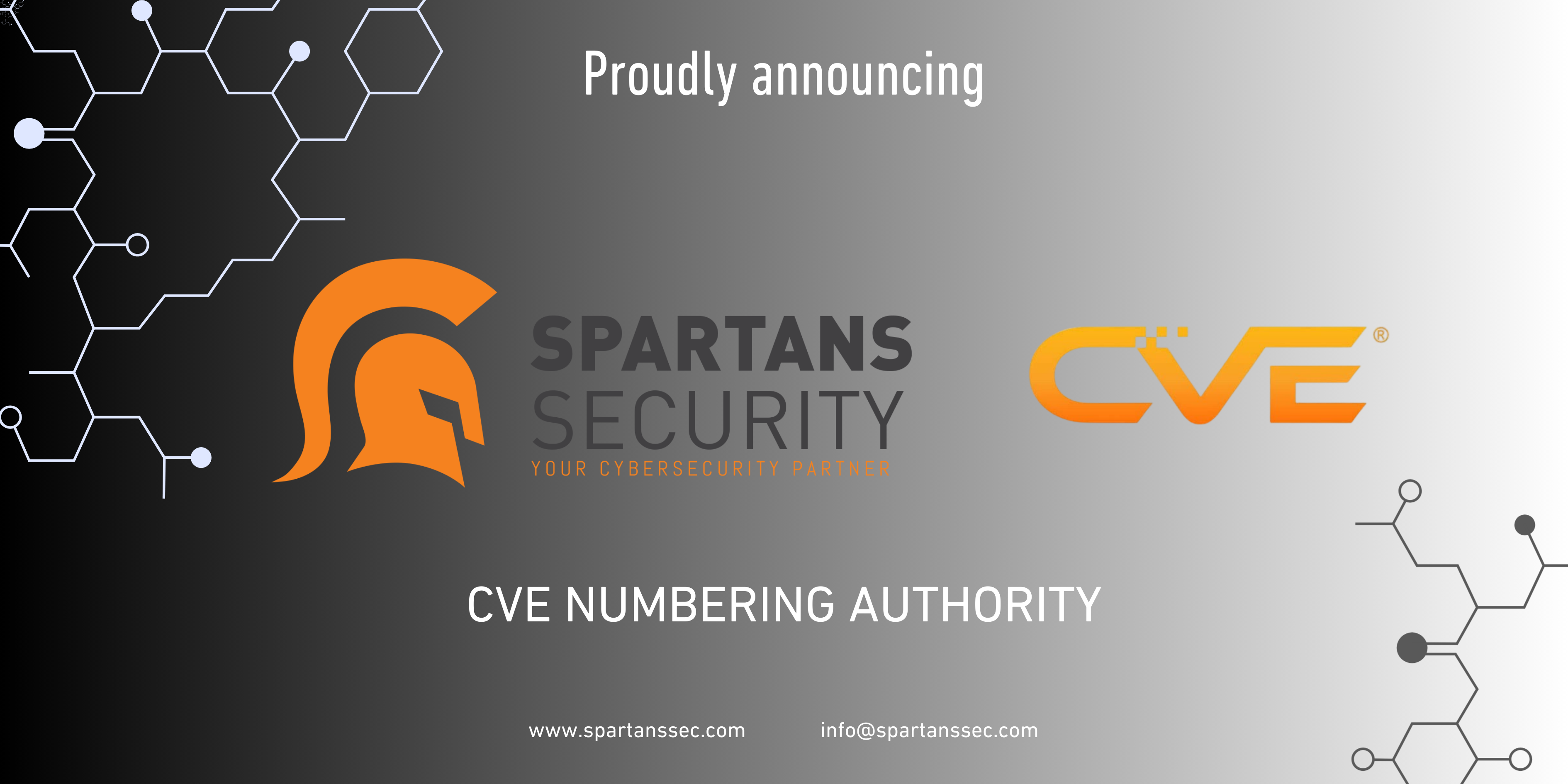 Spartans Security Officially Designated as a CVE Numbering Authority (CNA)