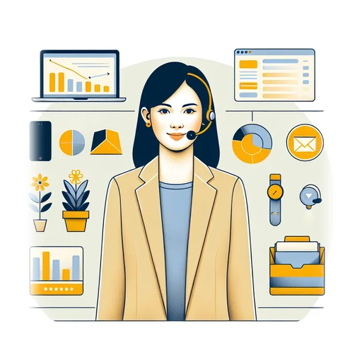 Professional workplace scene showing a Account Manager working in a modern Professional Services environment. The image represents the professional setting and responsibilities of the role.