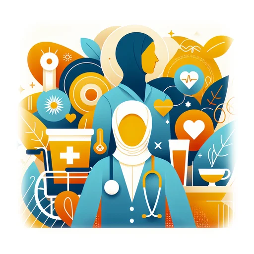 Professional workplace scene showing a Aged Care Worker working in a modern Healthcare environment. The image represents the professional setting and responsibilities of the role.