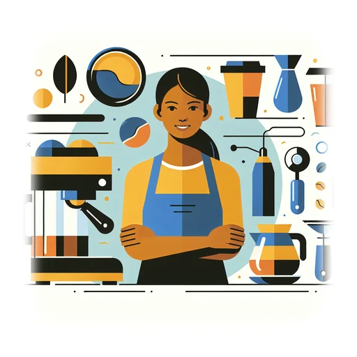 Professional workplace scene showing a Barista working in a modern Hospitality environment. The image represents the professional setting and responsibilities of the role.