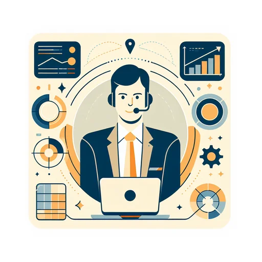 Professional workplace scene showing a Customer Success Manager working in a modern Professional Services environment. The image represents the professional setting and responsibilities of the role.