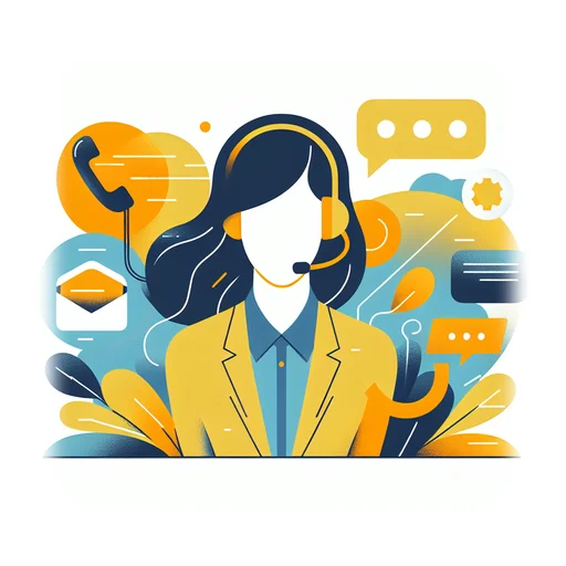 Professional workplace scene showing a Customer Service Representative working in a modern Retail environment. The image represents the professional setting and responsibilities of the role.