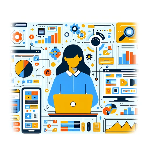 Professional workplace scene showing a Data Scientist working in a modern Technology environment. The image represents the professional setting and responsibilities of the role.