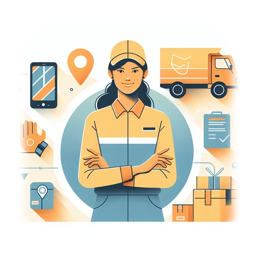 Professional workplace scene showing a Delivery Driver working in a modern Transportation environment. The image represents the professional setting and responsibilities of the role.