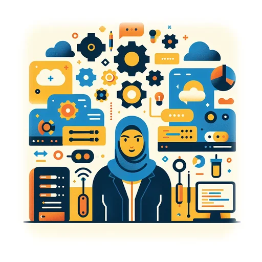 Professional workplace scene showing a DevOps Engineer working in a modern Technology environment. The image represents the professional setting and responsibilities of the role.