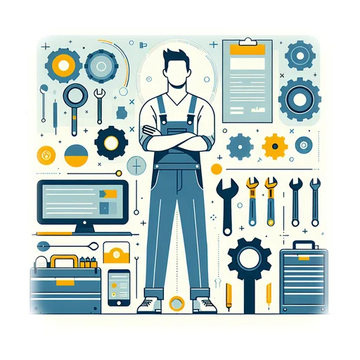 Professional workplace scene showing a Mechanic working in a modern Manufacturing environment. The image represents the professional setting and responsibilities of the role.