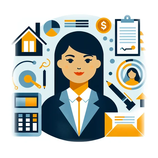 Professional workplace scene showing a Mortgage Loan Officer working in a modern Finance environment. The image represents the professional setting and responsibilities of the role.