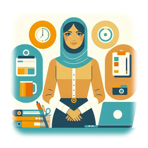 Professional workplace scene showing a Office Manager working in a modern Professional Services environment. The image represents the professional setting and responsibilities of the role.