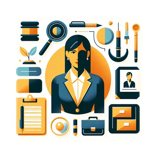 Professional workplace scene showing a Paralegal working in a modern Legal environment. The image represents the professional setting and responsibilities of the role.
