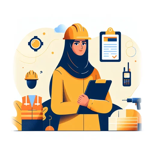 Professional workplace scene showing a Production Supervisor working in a modern Manufacturing environment. The image represents the professional setting and responsibilities of the role.