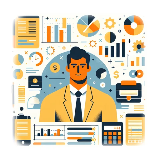 Professional workplace scene showing a Senior Accountant working in a modern Finance environment. The image represents the professional setting and responsibilities of the role.