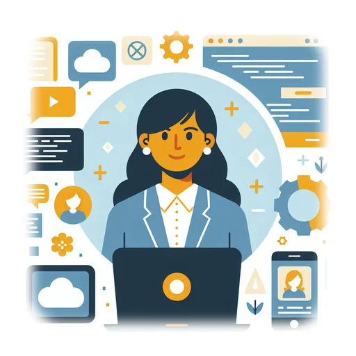 Professional workplace scene showing a Senior Software Engineer working in a modern Technology environment. The image represents the professional setting and responsibilities of the role.