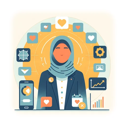 Professional workplace scene showing a Social Media Manager working in a modern Marketing & Advertising environment. The image represents the professional setting and responsibilities of the role.