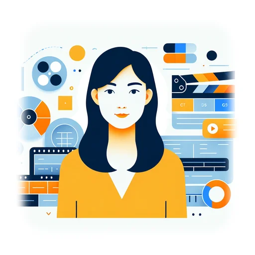 Professional workplace scene showing a Video Editor working in a modern Media & Entertainment environment. The image represents the professional setting and responsibilities of the role.