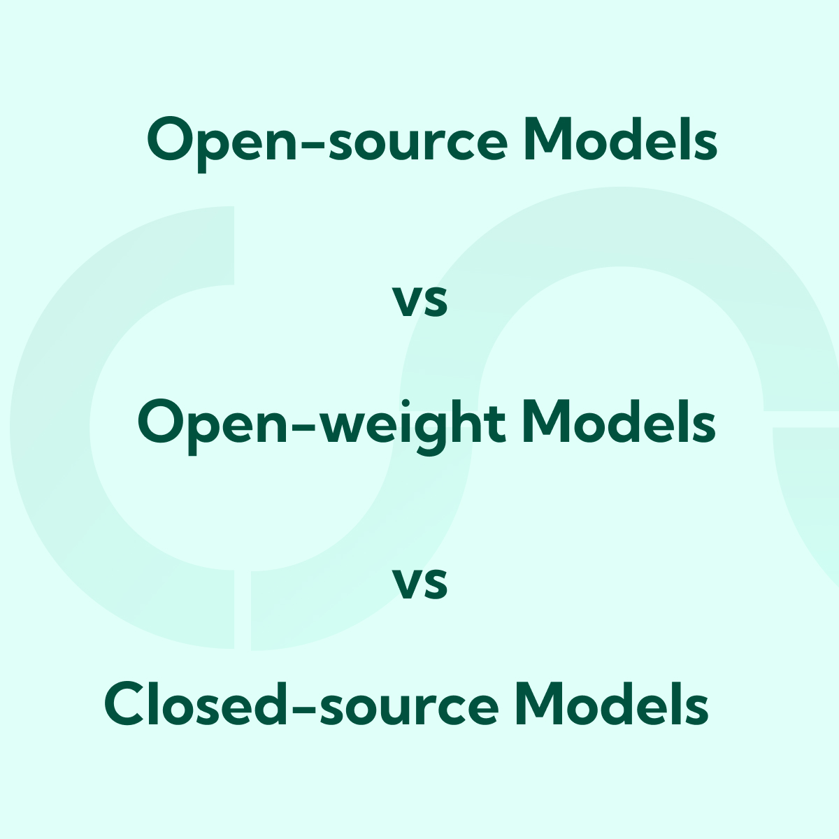 open-soruce vs open-weight vs closed source models