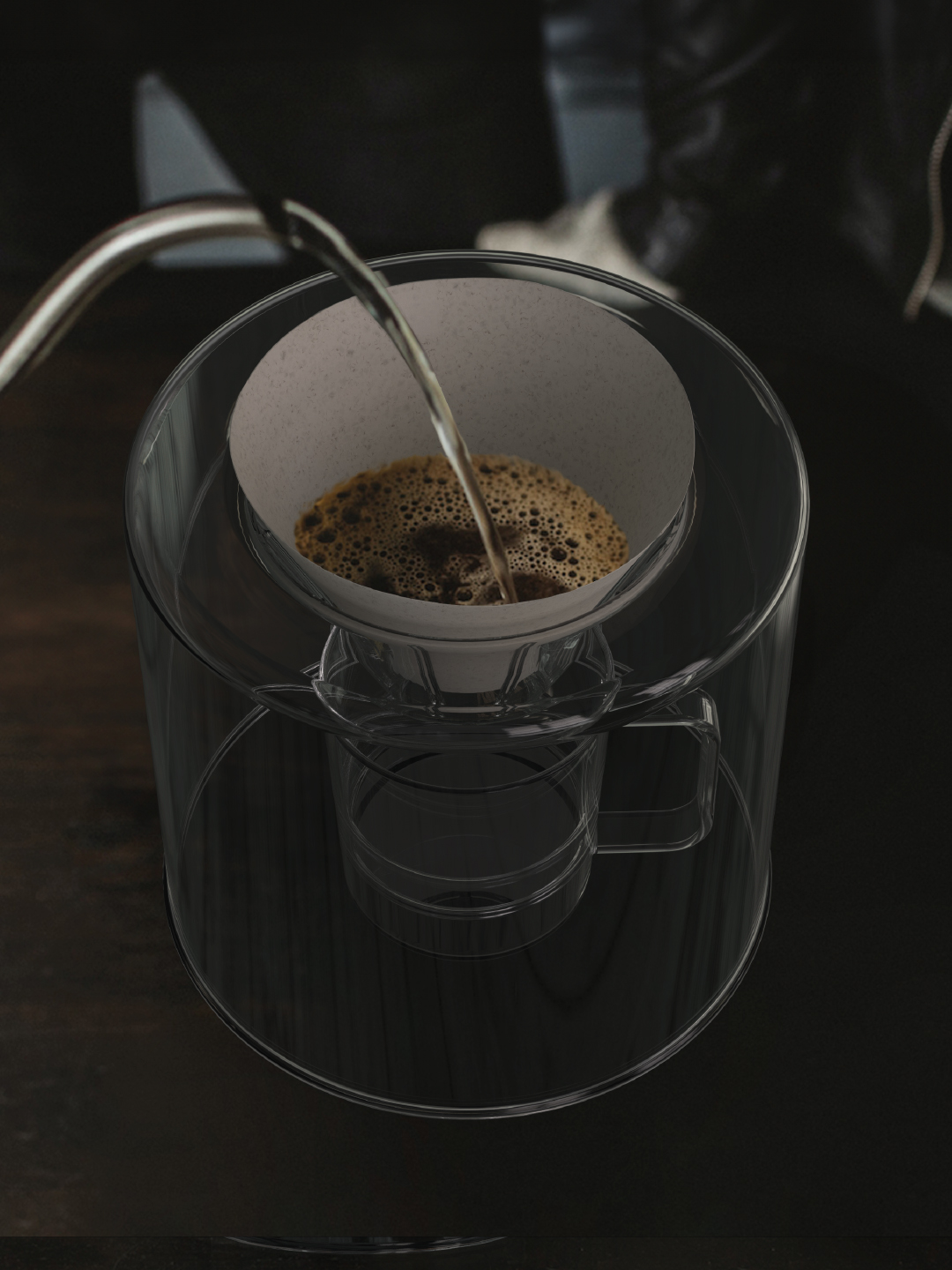 Vifee borosilicate glass pour-over system.