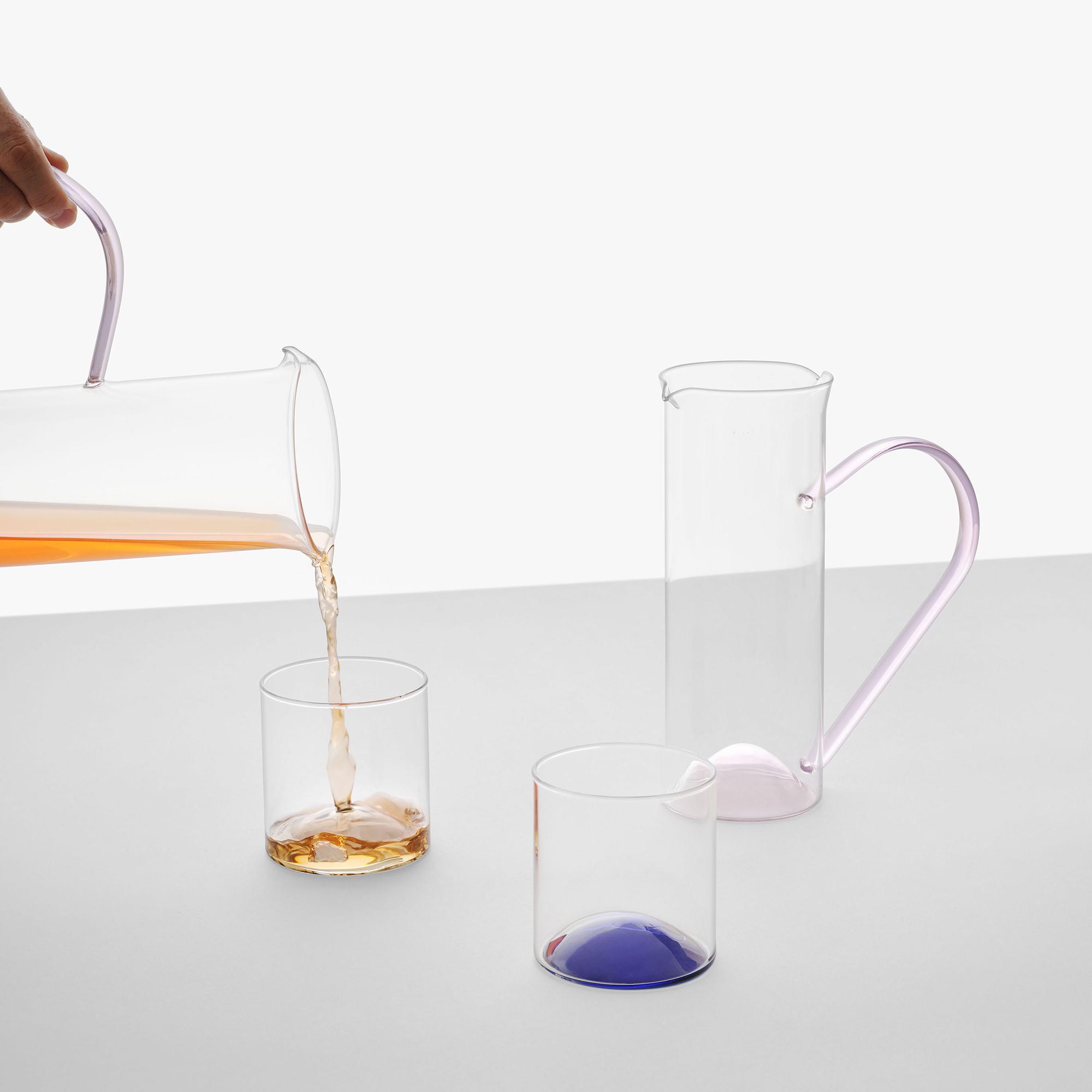 Tipsy carafe and glasses for Ichendorf Milano.