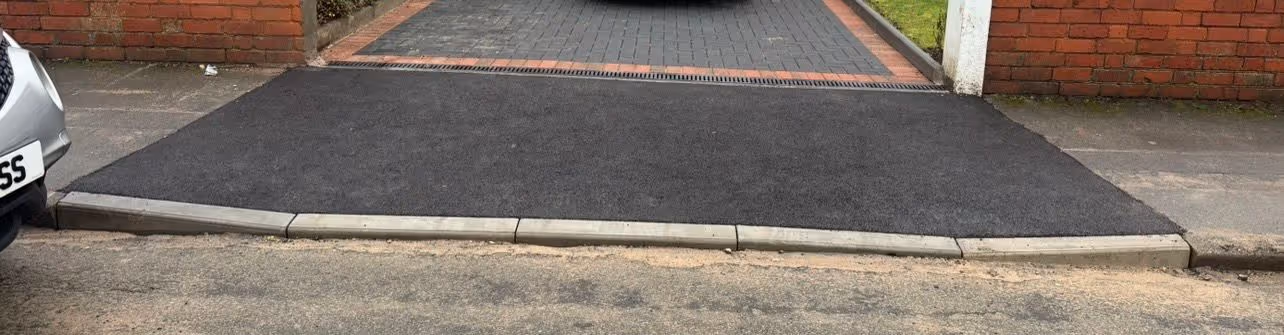 Drop curb installation in Nottingham by KAB Best Fencing