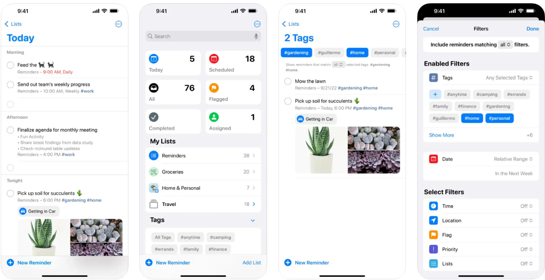 Apple reminders interface