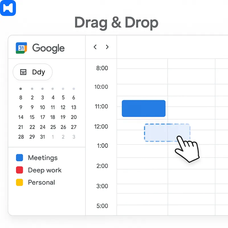drag-and-drop reschedules