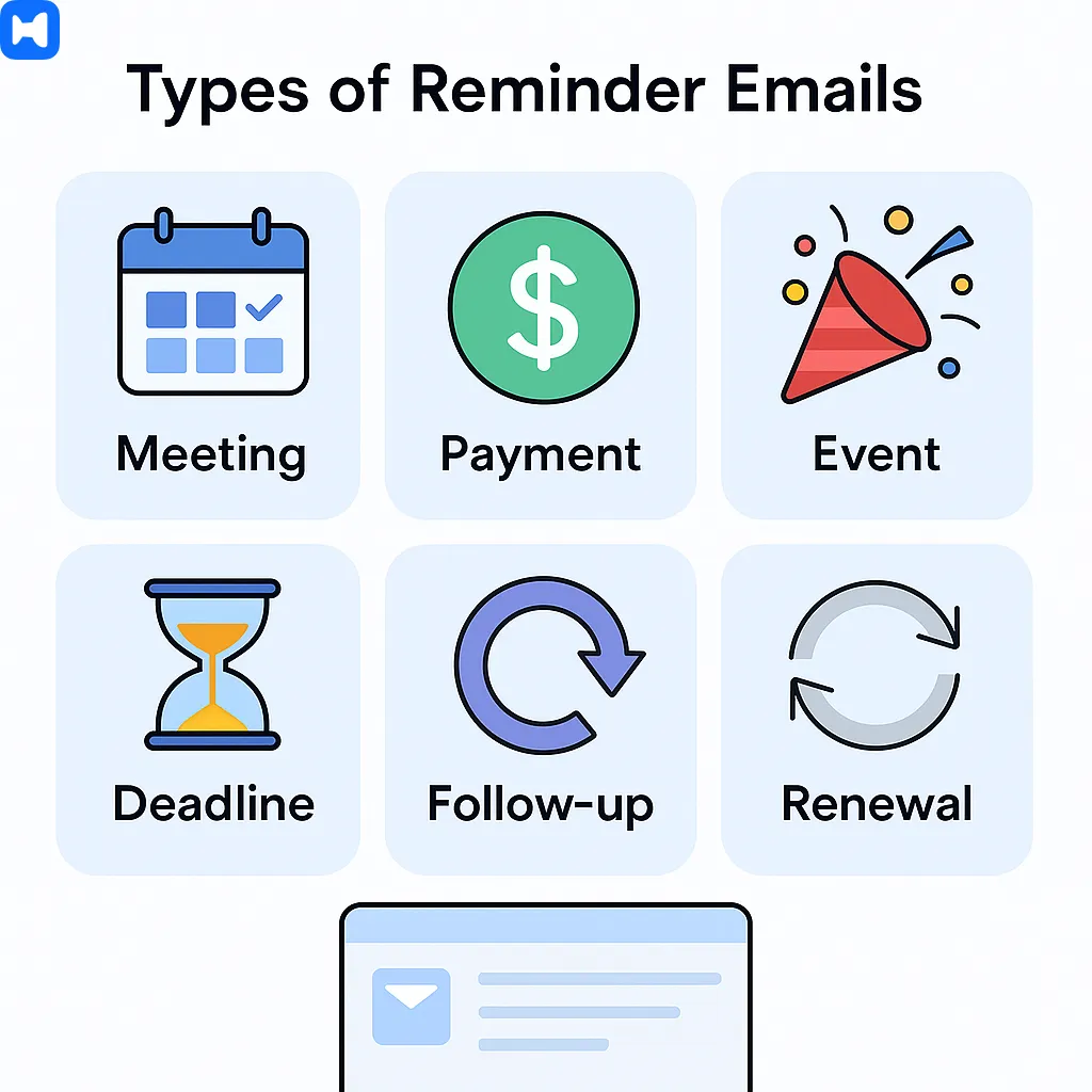 types of reminder emails