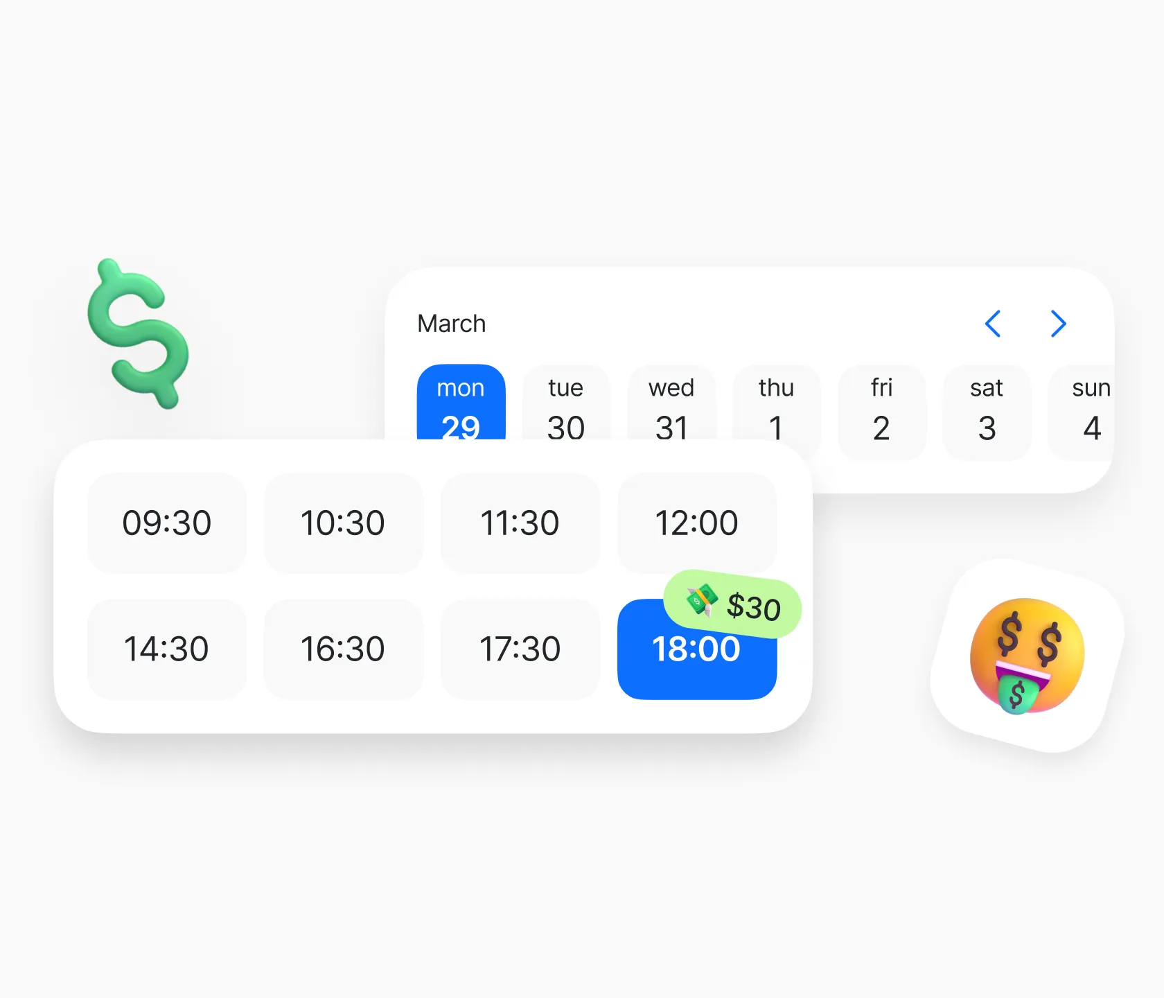 AI Time slot selection 