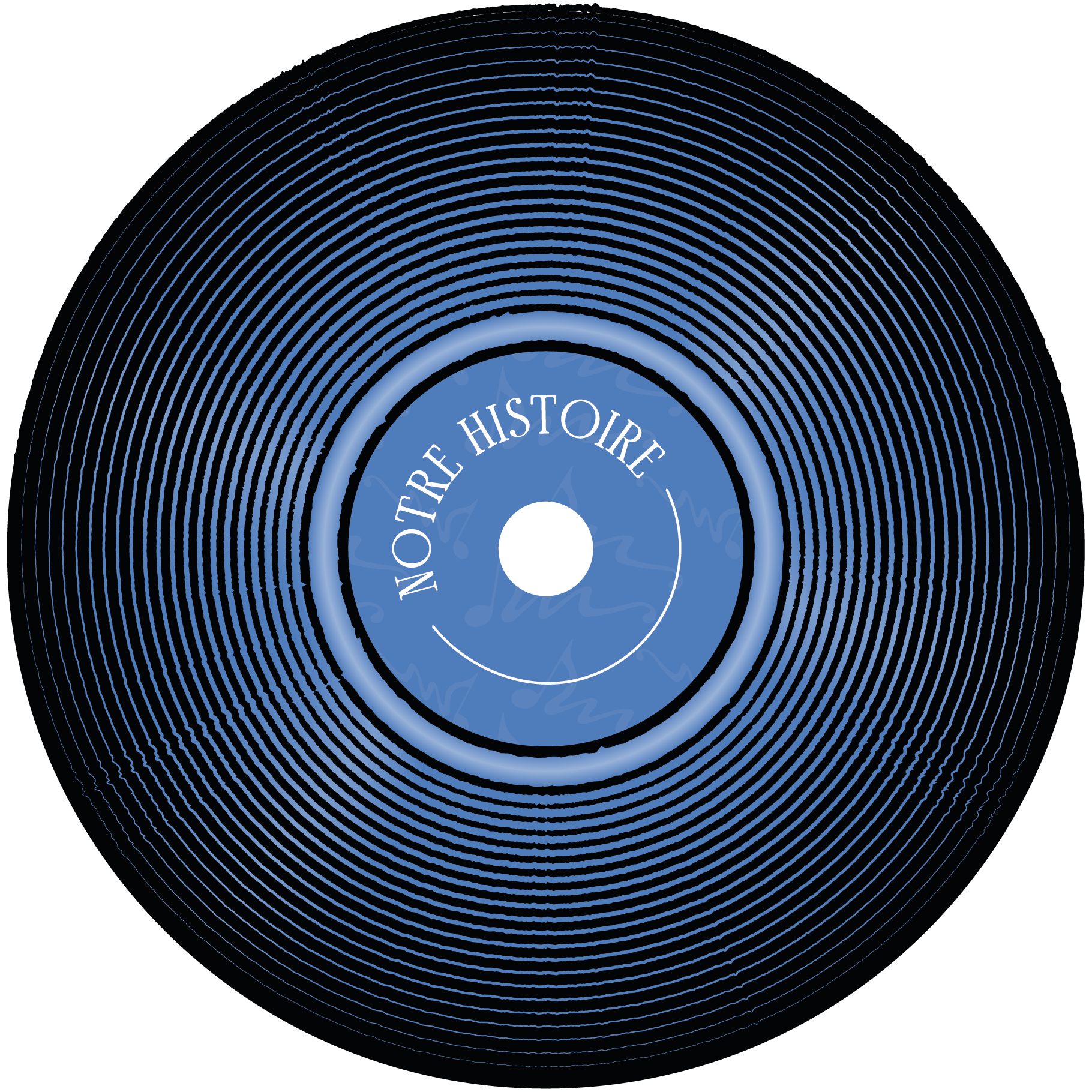 Badge charté qui annonce la page Histoire.