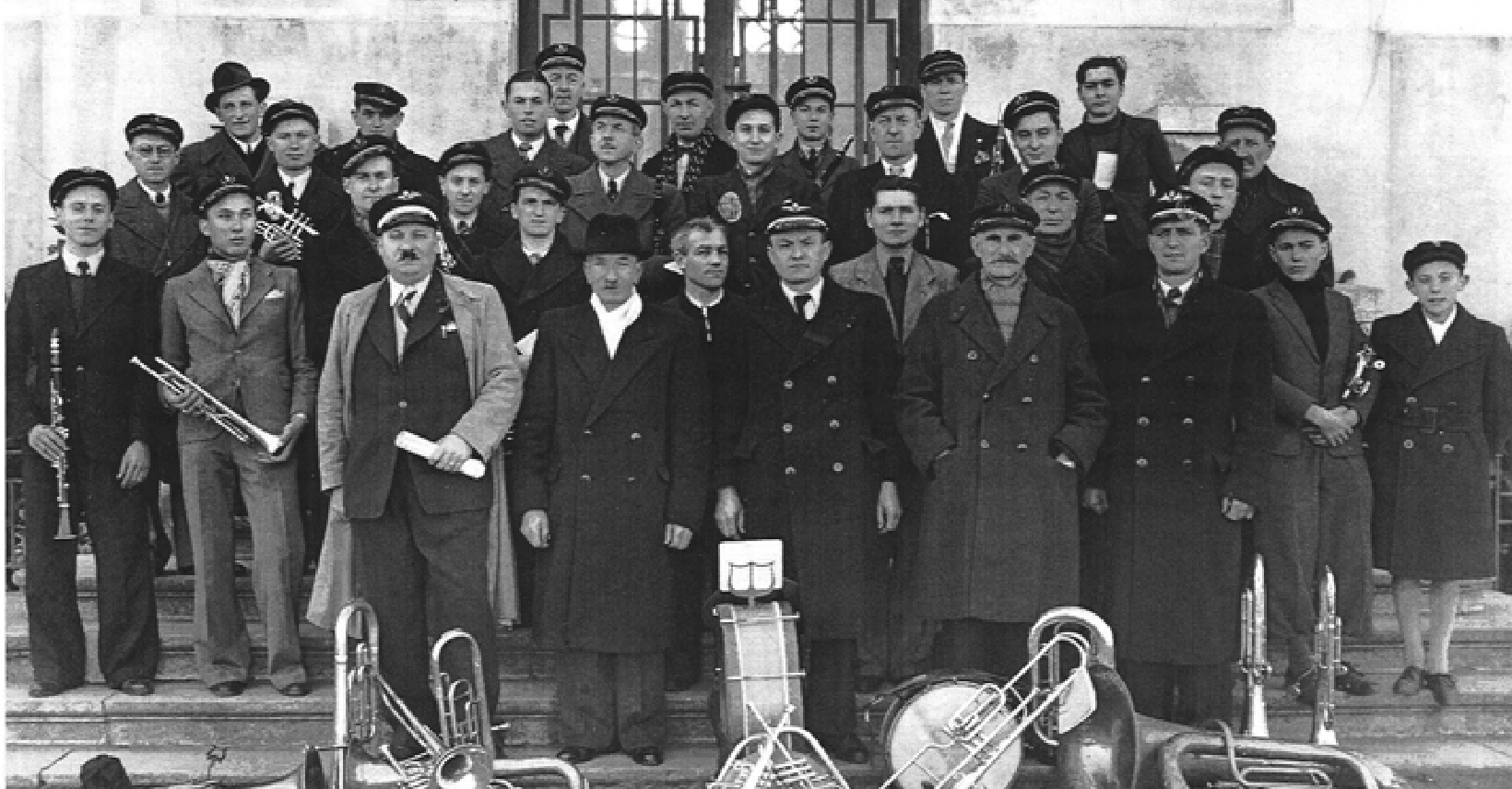 Image d'archive de l'harmonie lors de sa création en 1905.