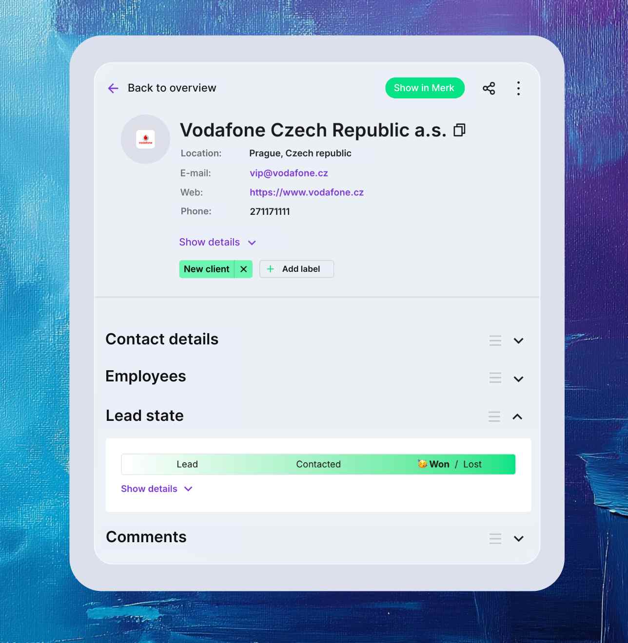 Saleskit platform gives overview of Czech companies with information on which firms have been approached by sales representatives.