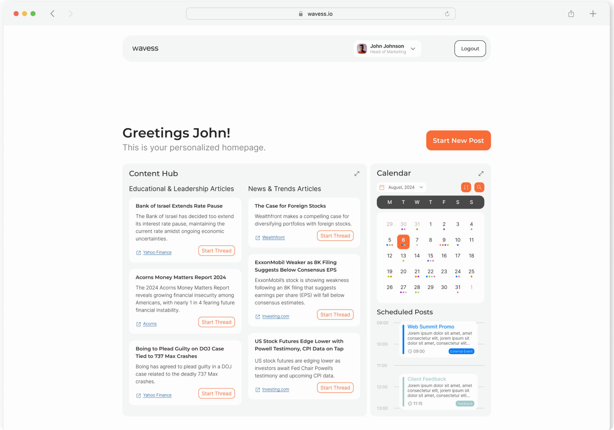 Wavess AI-Powered LinkedIn Solutions for B2B Companies & Agencies logo