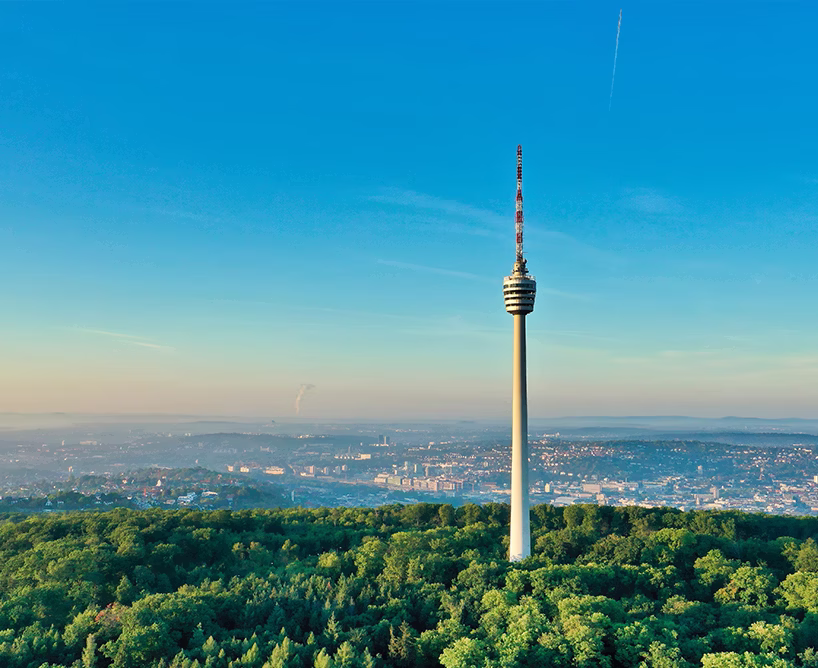Stuttgart Fernsehturm und Panorama – Studienort für ein Duales Studium Physician Assistance in Stuttgart an der CBS.