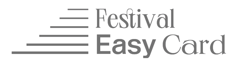 Festival dei Due Mondi, logo Easy Card in grigio minimalista