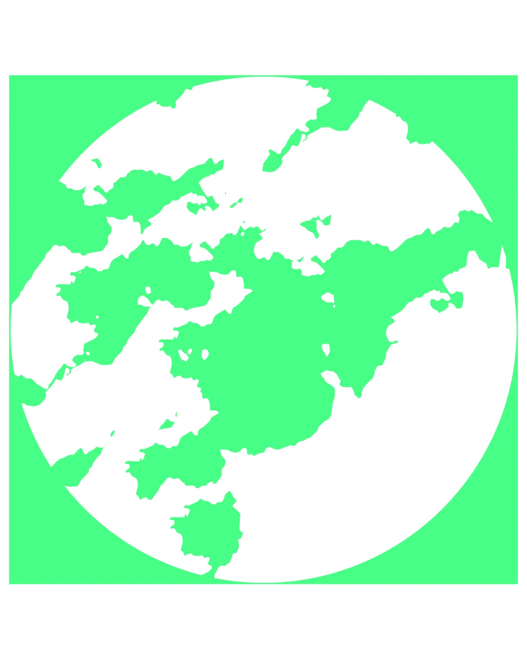 Mappa mondiale stilizzata per il Festival di Spoleto, simbolo di connessione globale