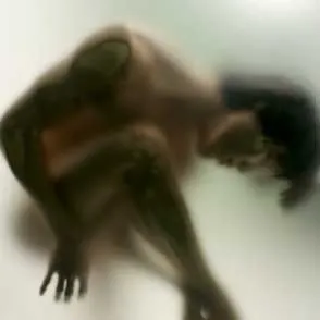 Blurred silhouette of dancer at Festival di Spoleto performing dynamic movement