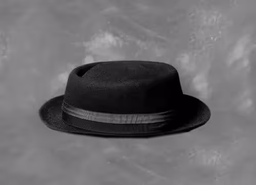 Cappello elegante in bianco e nero al Festival di Spoleto