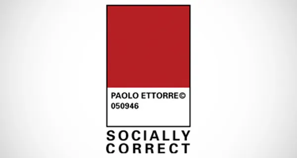 Festival di Spoleto poster with red color block and socially correct text