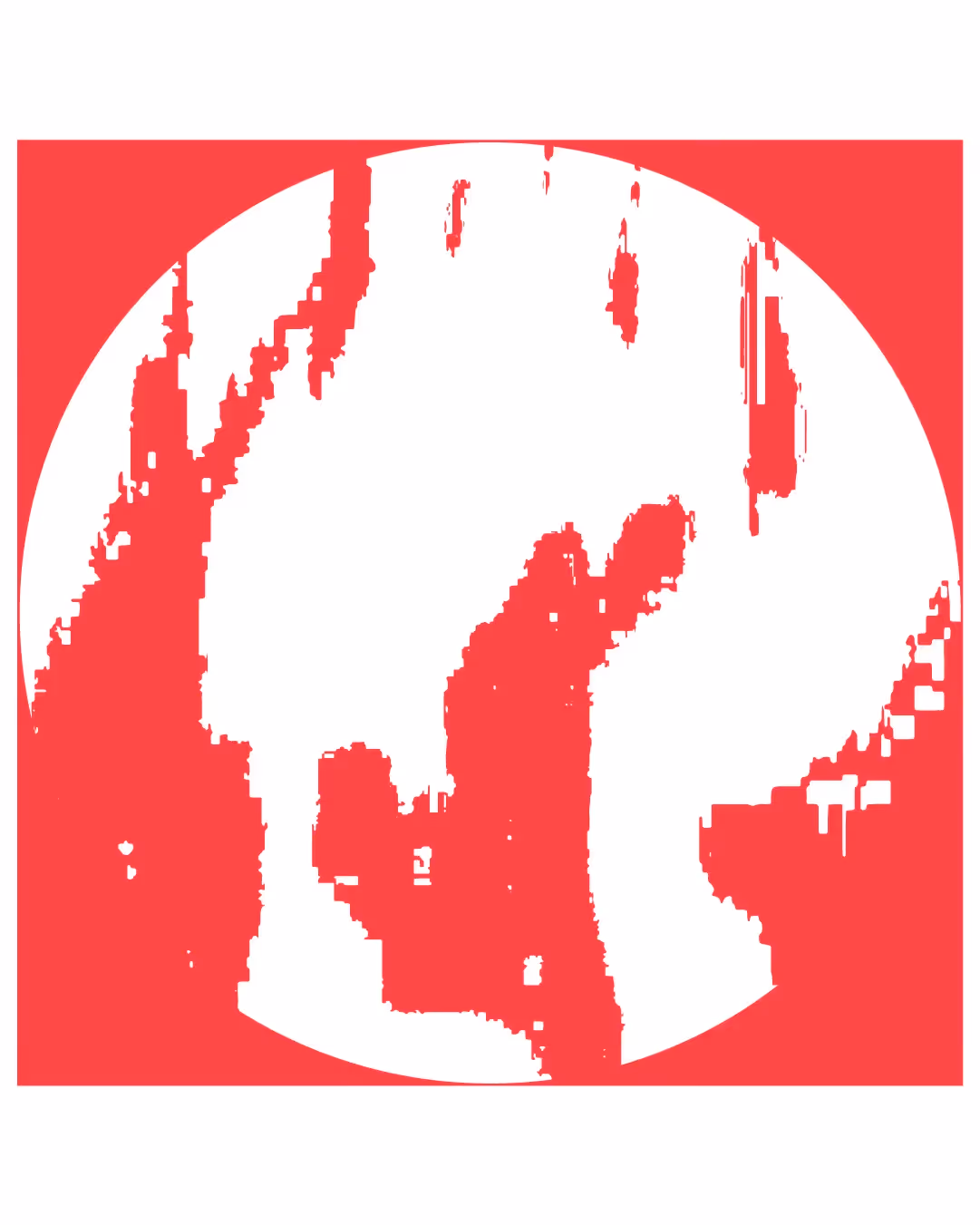 Festival di Spoleto logo with distorted circular graphic design