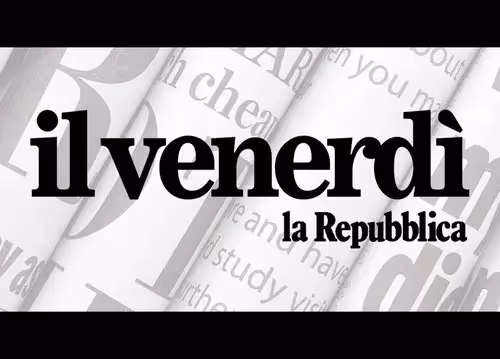 Logo del Festival di Spoleto sul giornale la Repubblica il Venerdì