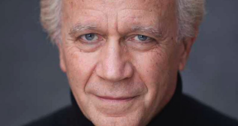 Festival di Spoleto portrait of distinguished older man in black turtleneck