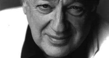 Maestro at Festival di Spoleto, black and white portrait of contemplative artist