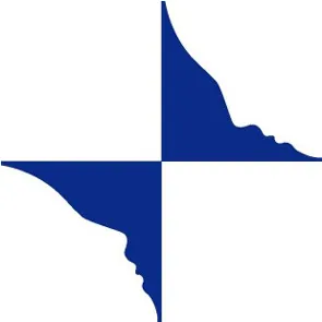 Logo astratto del Festival di Spoleto in blu scuro