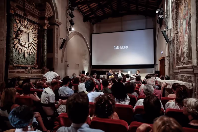 Café Müller screening at Festival di Spoleto in historic theatre with audience