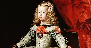 Baroque portrait of young royal child at Festival di Spoleto exhibition
